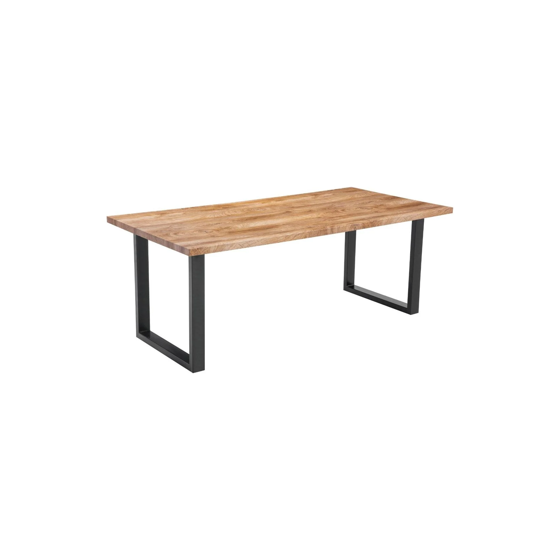 שולחן אוכל 90*160 רגל U שחור - Image 2