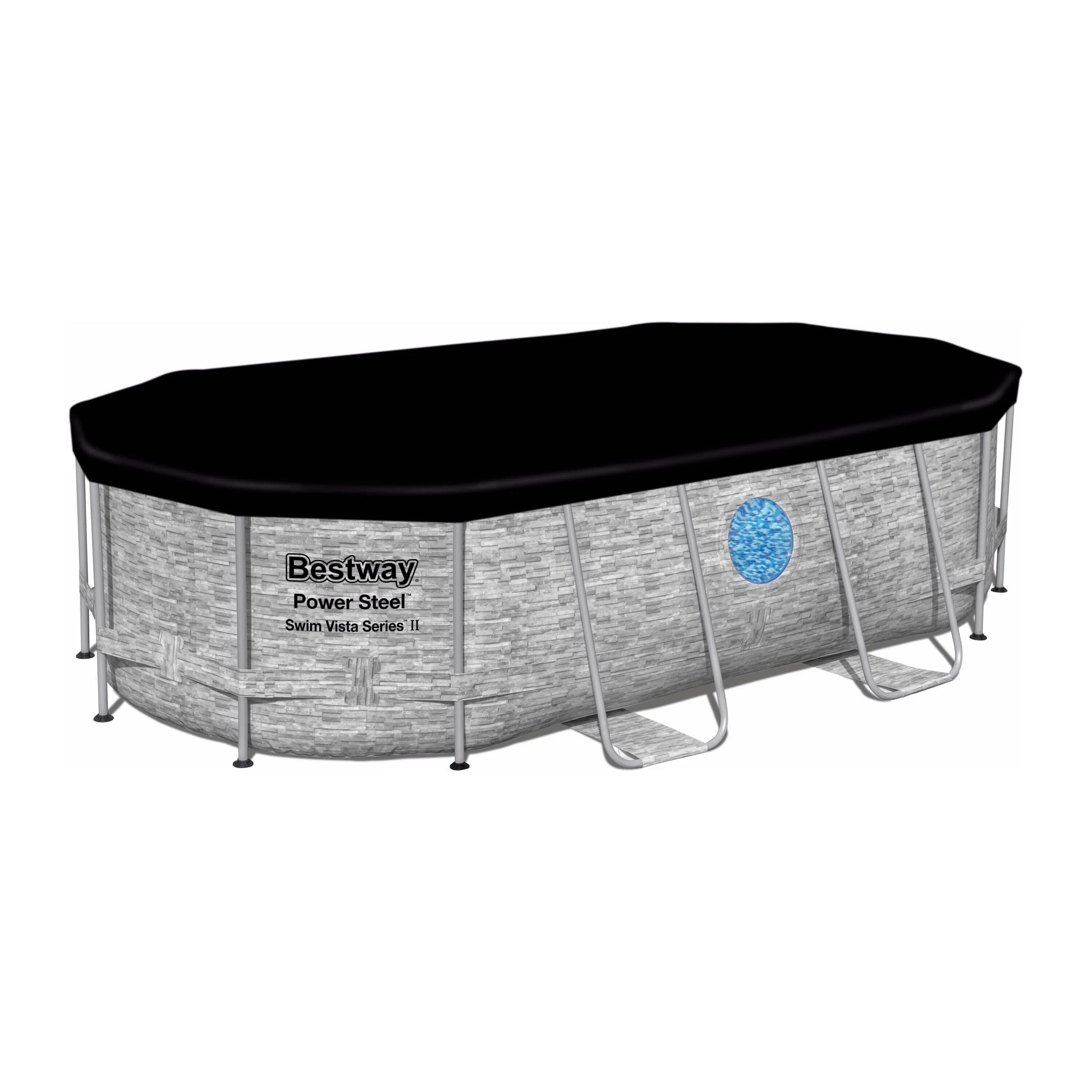 בריכה ביתית אובלית 427*250*100 ס"מ - יבואן רשמי Bestway דגם 56714 - Image 3