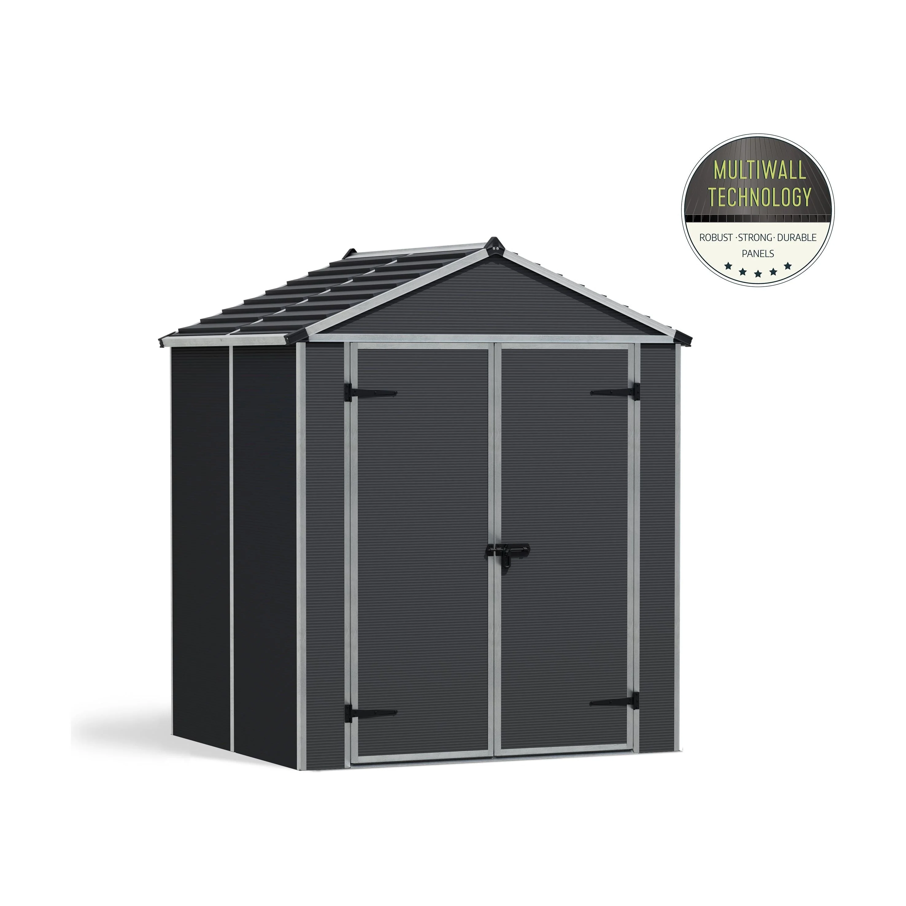 מחסן גינה Rubicon אפור כהה 1.9X1.5 מבית פלרם - Canopia - Image 2