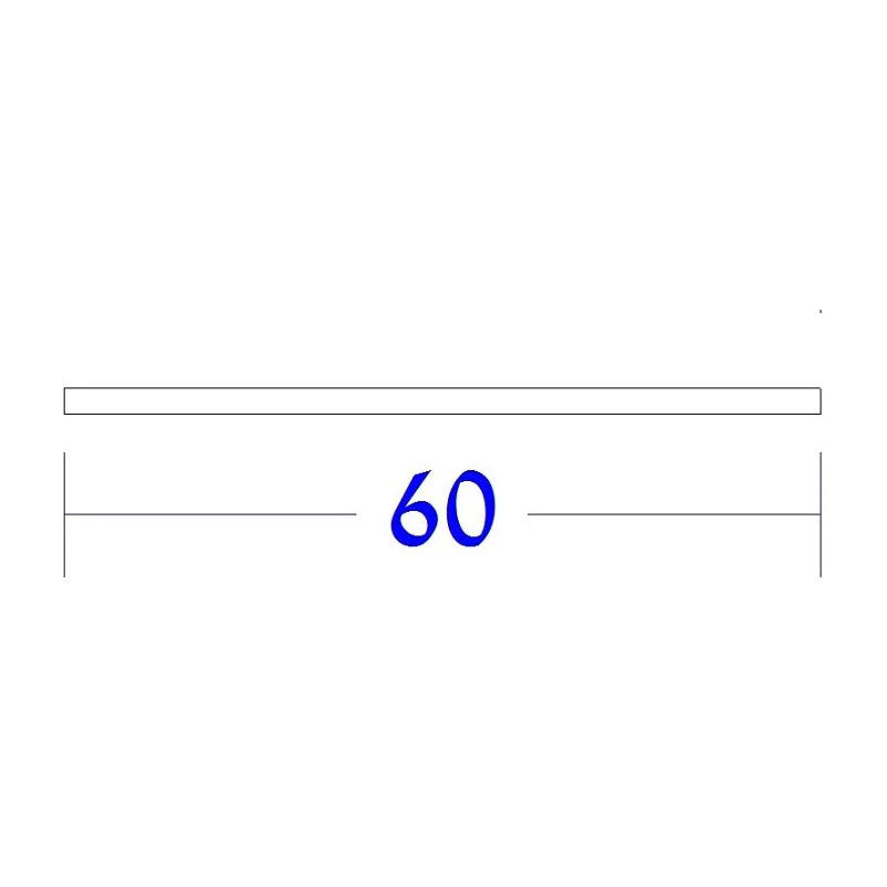 מדף 60 ס"מ לחדר ארונות עץ מולבן - Image 2