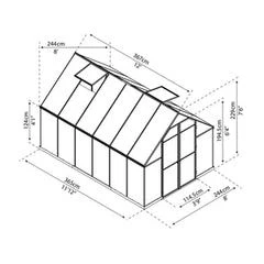 חממה ביתית 2.4X3.7 Essence מבית פלרם - Canopia - Image 3