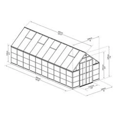 חממה ביתית 2.4X6.1 Balance מבית פלרם - Canopia - Image 3