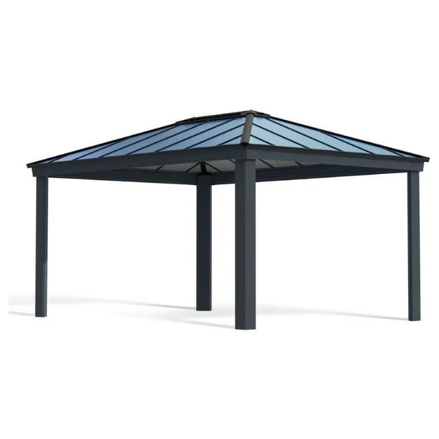 גזיבו Dallas אפור אטום 3.6X4.9 מבית פלרם - Canopia