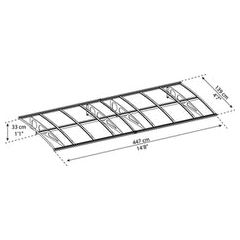 גגון Bordeaux לבן-כפול דופן 1.4X4.5 מבית פלרם - Canopia - Image 6