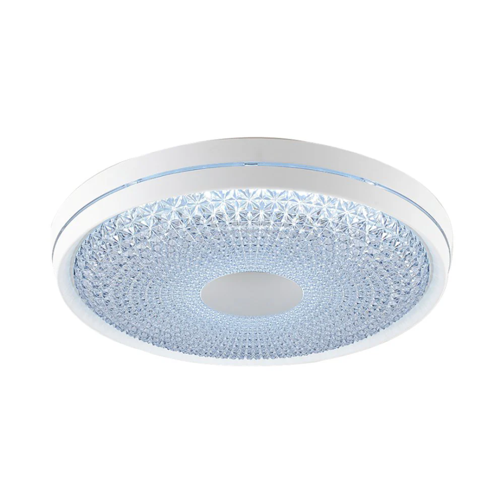צמוד תקרה דקורטיבי לבן CRYSTAL 60W אור קר - Image 2