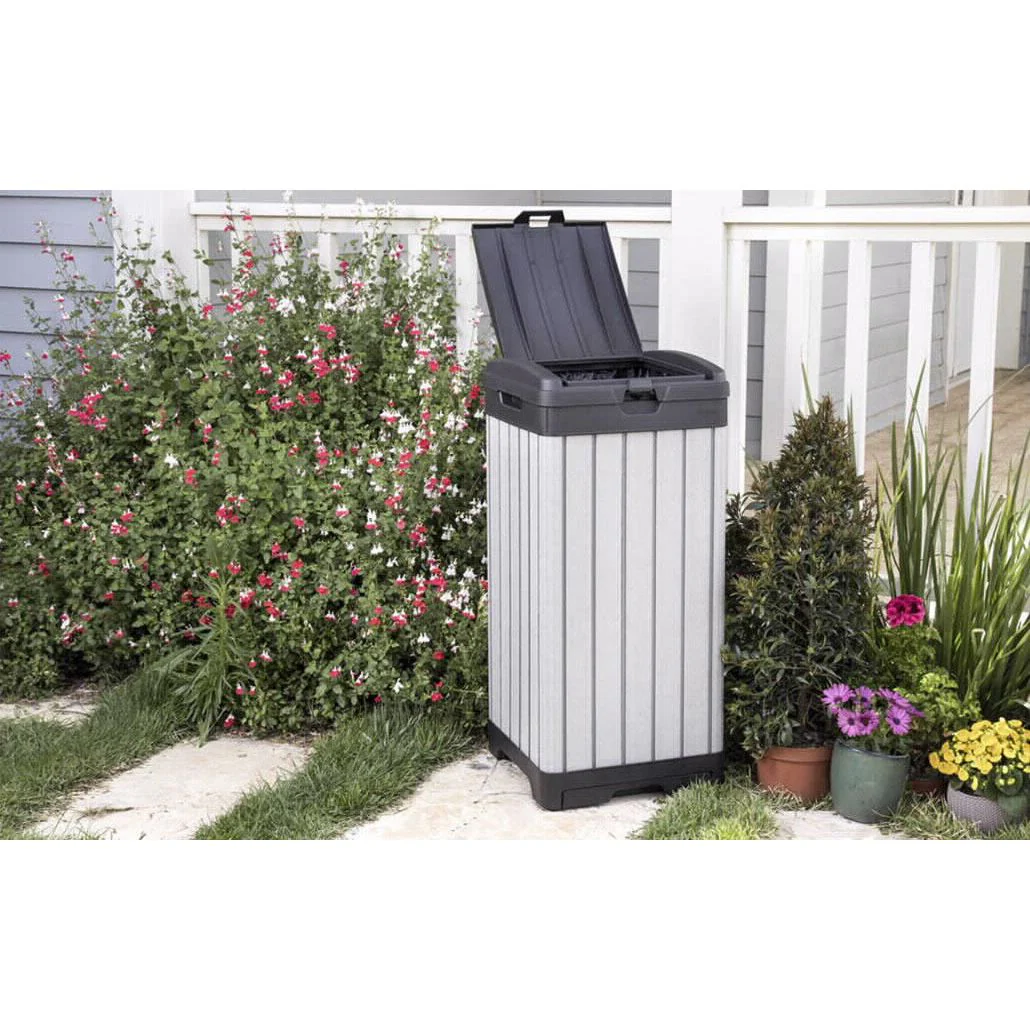 פח חוץ 120 ליטר אפור, BRUSHED BIN - Image 3