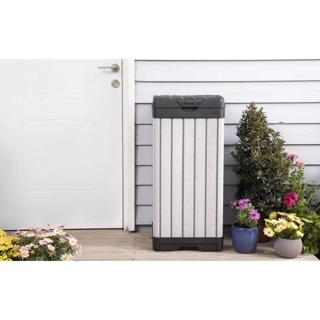 פח חוץ 120 ליטר אפור, BRUSHED BIN - Image 4