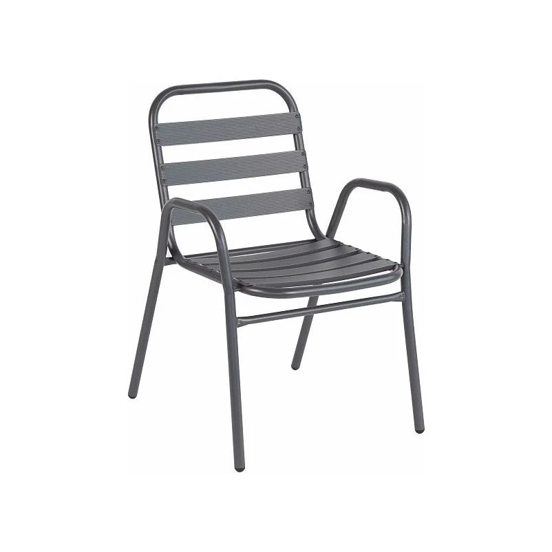 כסא דנוור מתכת אפור כהה - Image 2