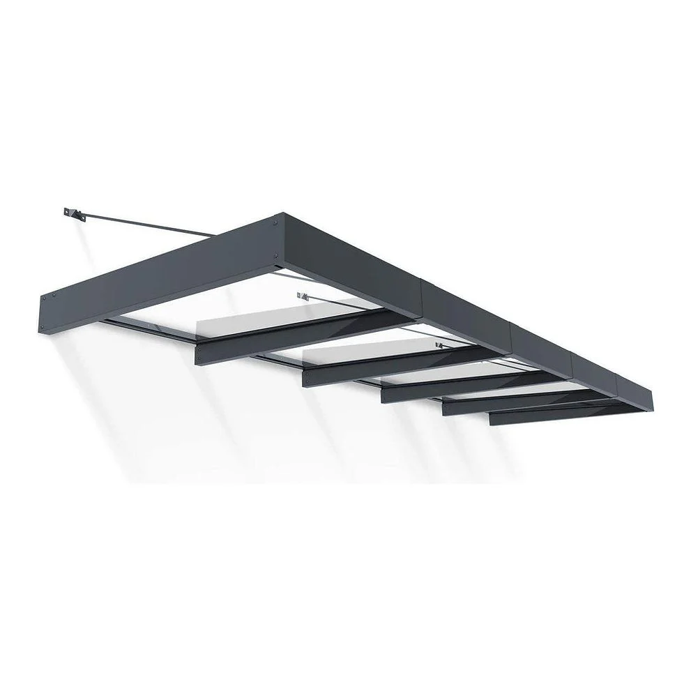 גגון Sophia XL אפור-שקוף 1.4X4.7 עיצוב מודרני מבית פלרם - Canopia