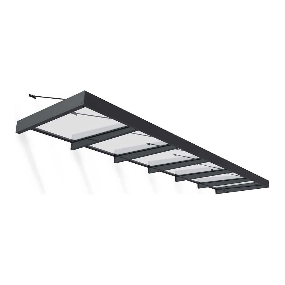 גגון Sophia XL אפור-שקוף 1.4X5.7 עיצוב מודרני מבית פלרם - Canopia