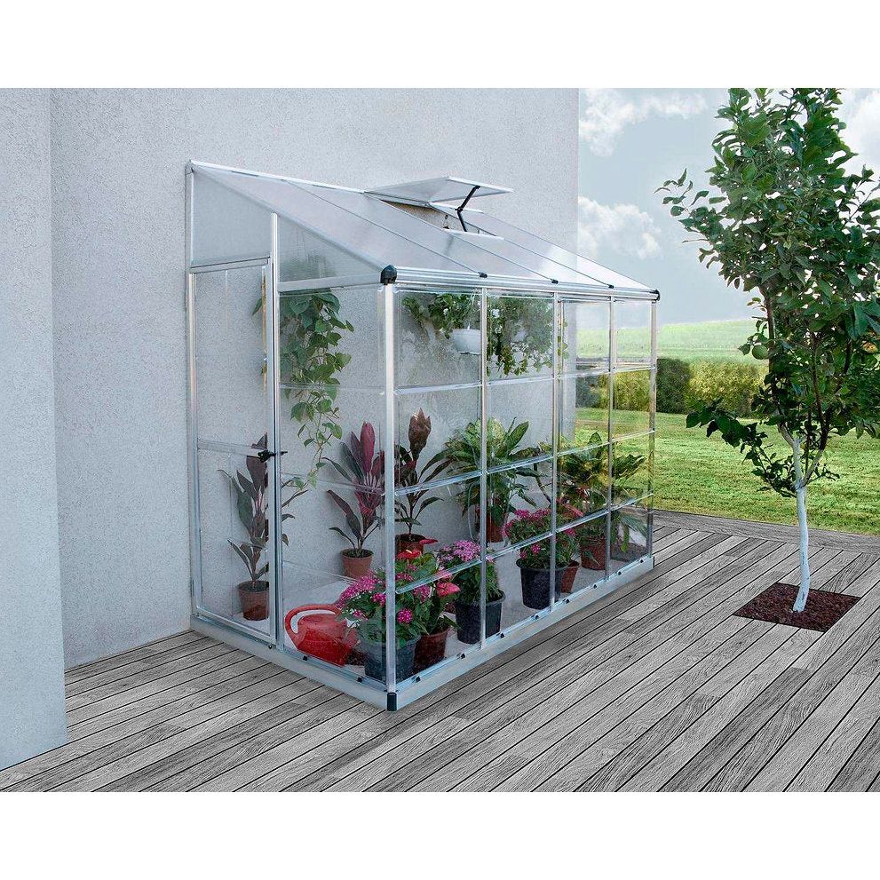 חממה ביתית 1.2X2.4 Lean To כסף-הייבריד
