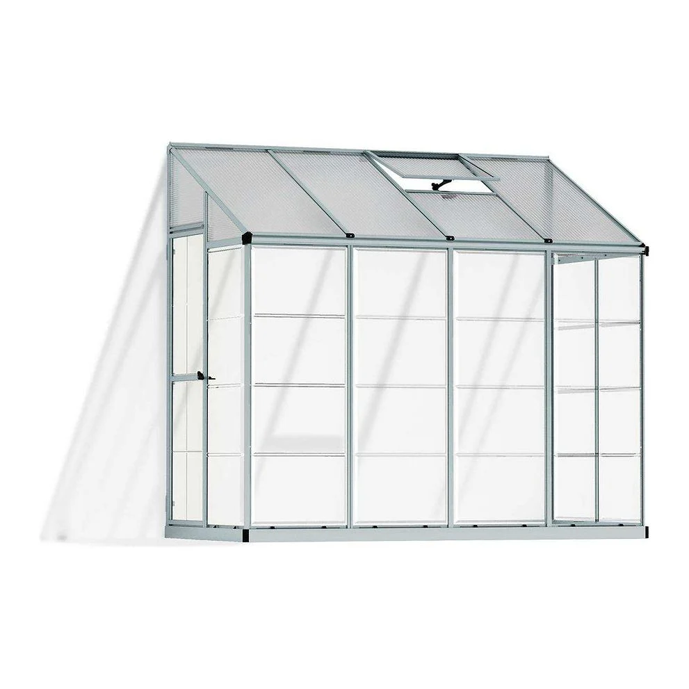 חממה ביתית 1.2X2.4 Lean To כסף-הייבריד - Image 2