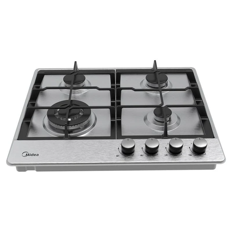 כיריים גז 4 להבות נירוסטה 60 ס"מ MIDEA 60SJ402 CAST IRON - Image 2