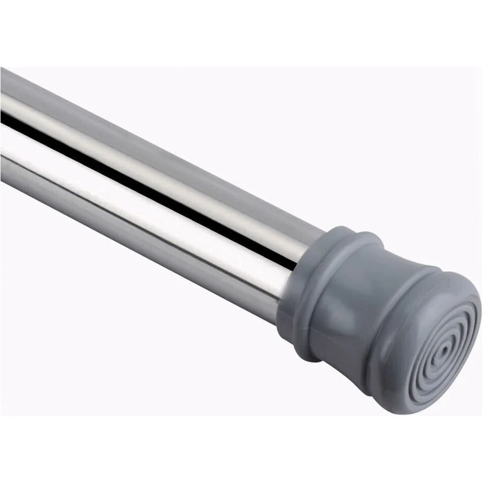 מוט וילון 140-260 סמ אלומניום כסוף עם קפיץ פנימי - Image 3