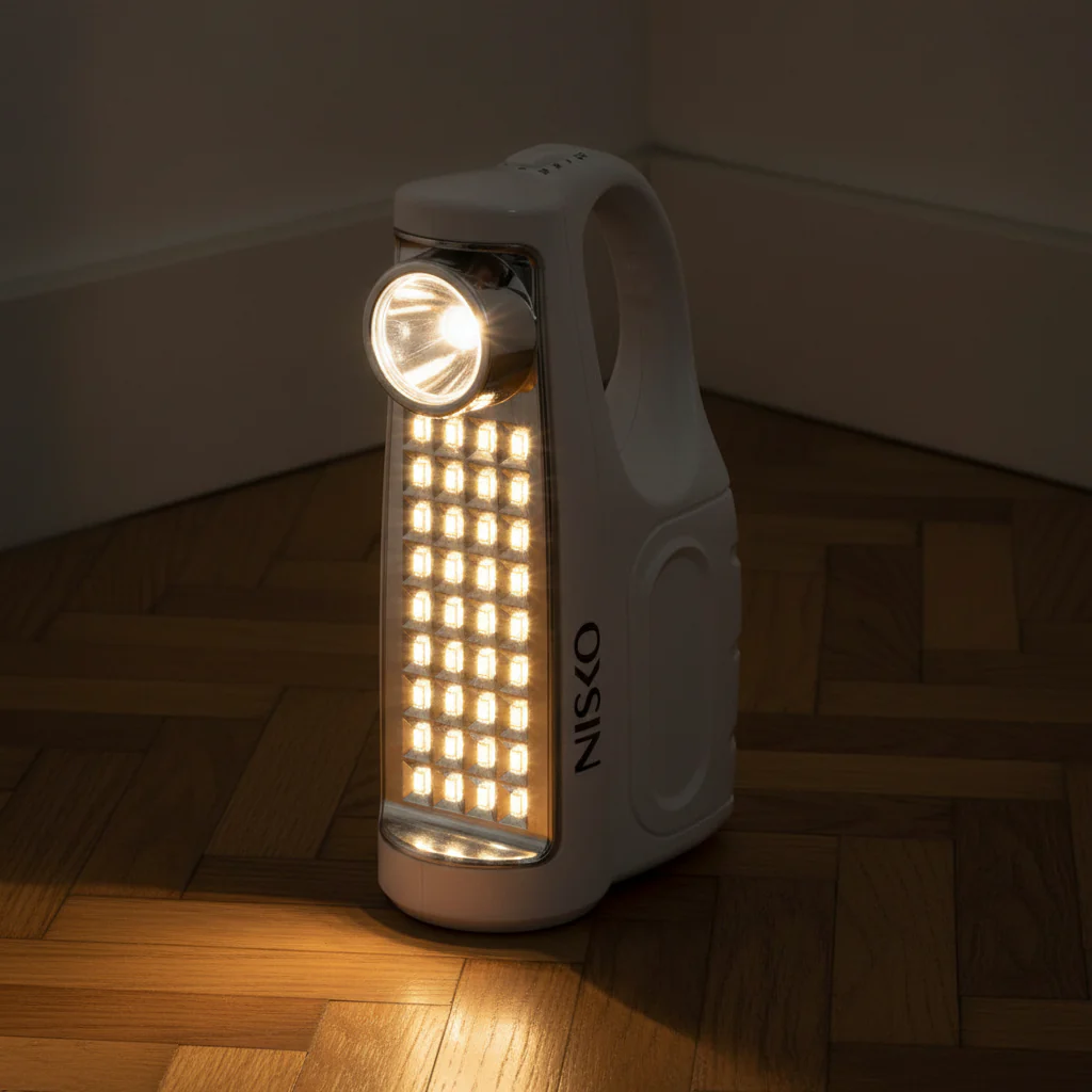 תאורה נטענת ניידת 36LED USB + פנס