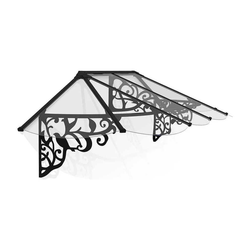 גגון Lily שחור-שקוף 0.9X2.7 בעיצוב רטרו מבית פלרם - Canopia - Image 2