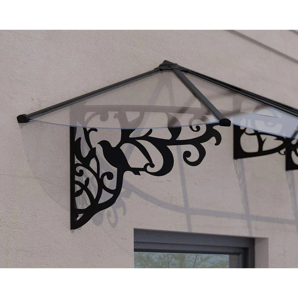 גגון Lily שחור-שקוף 0.9X2.7 בעיצוב רטרו מבית פלרם - Canopia - Image 3