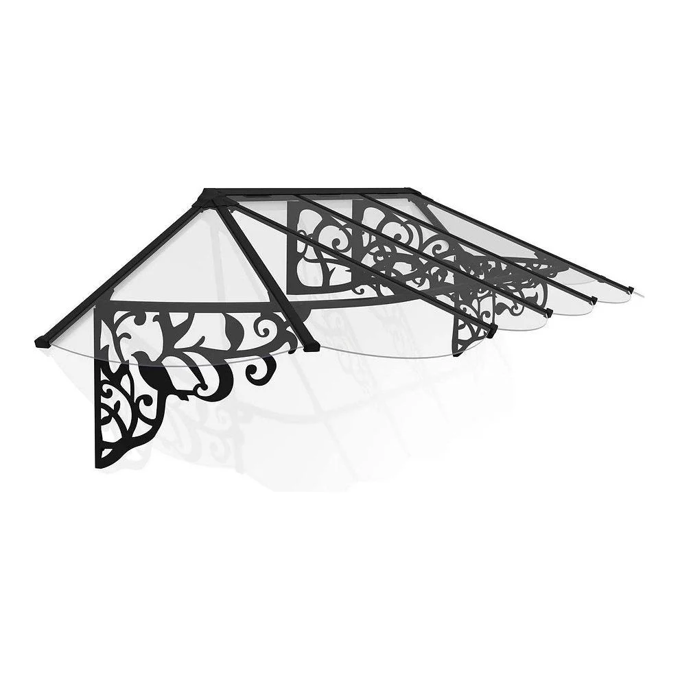 גגון Lily שחור-שקוף 0.9X3.2 בעיצוב רטרו מבית פלרם - Canopia - Image 2