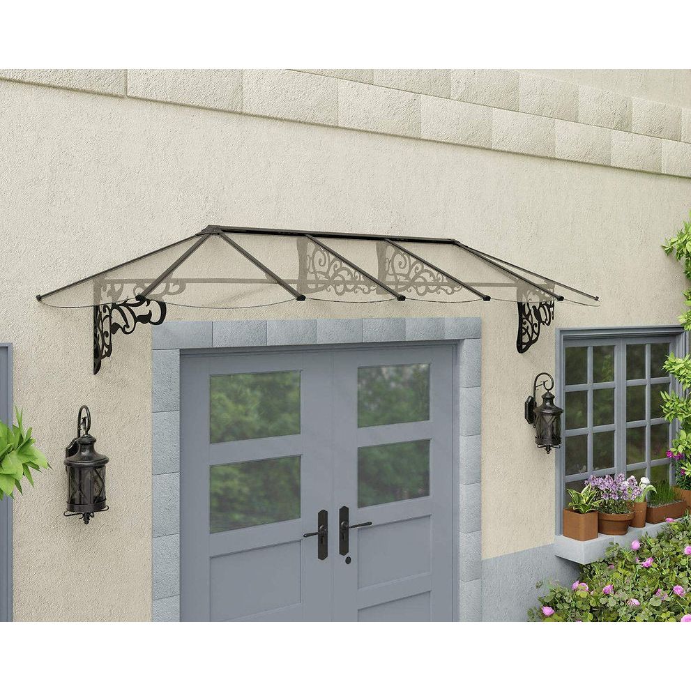 גגון Lily שחור-שקוף 0.9X3.2 בעיצוב רטרו מבית פלרם - Canopia - Image 3