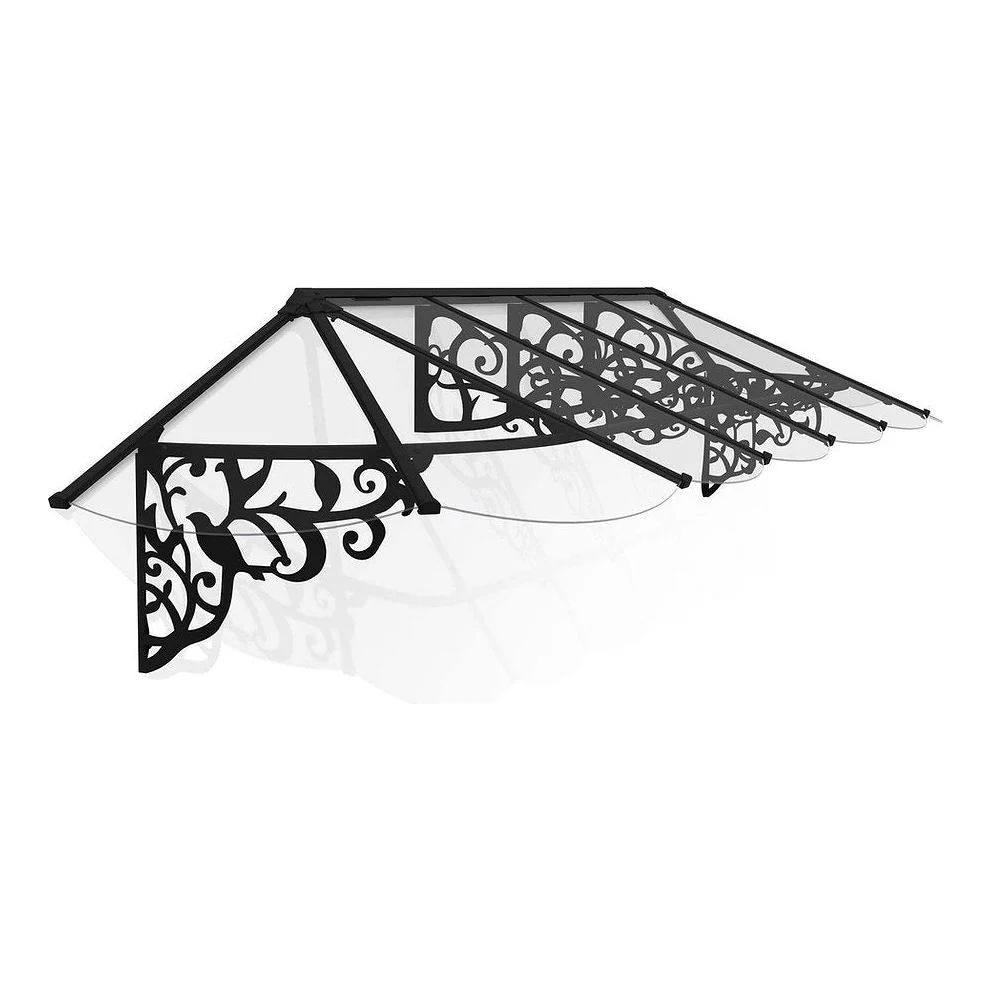 גגון Lily שחור-שקוף 0.9X3.7 בעיצוב רטרו מבית פלרם - Canopia - Image 2