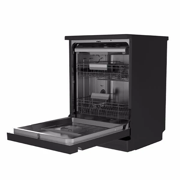 מדיח רחב 14 מערכות כלים שחור דגם WQP14-W7633C-B של MIDEA
