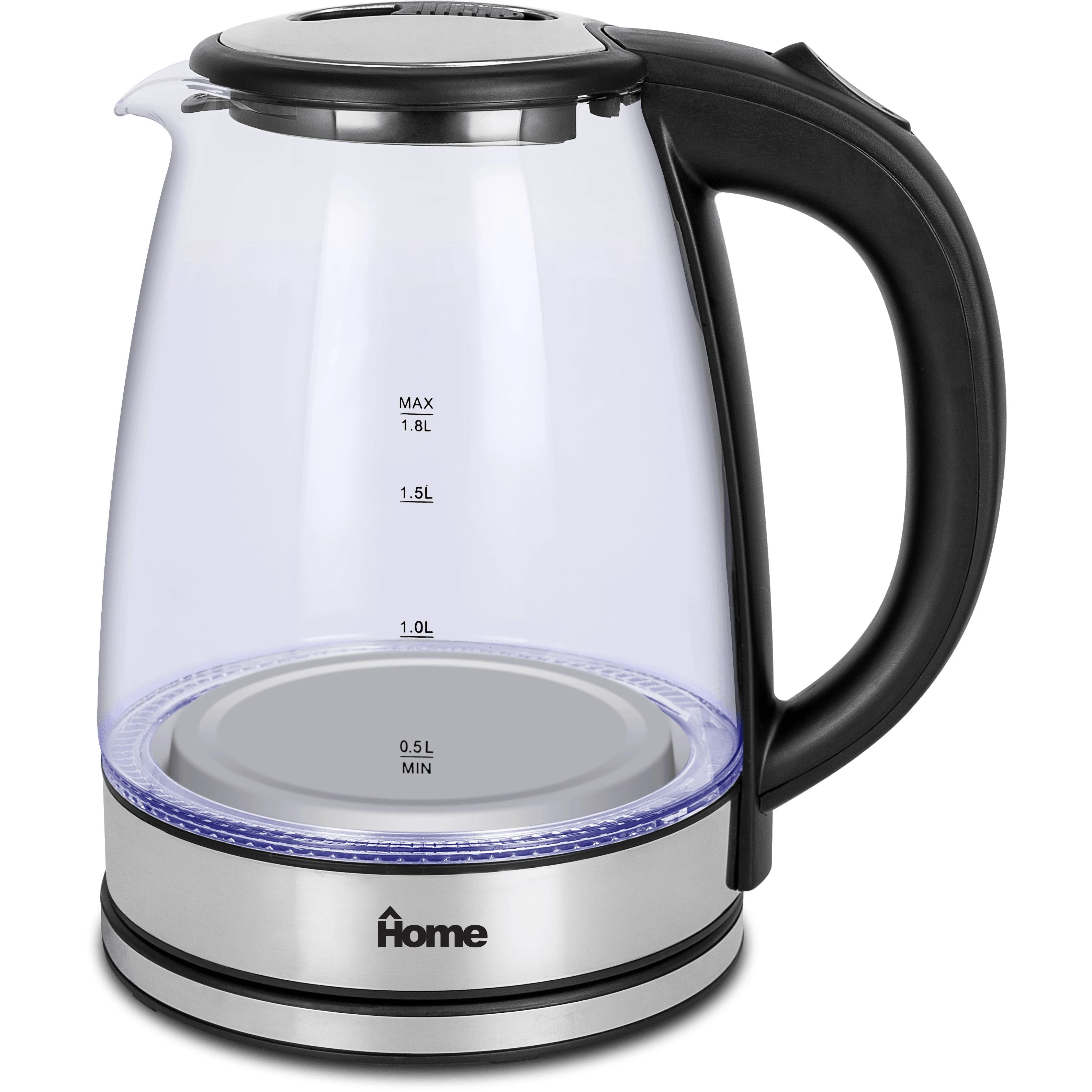 קומקום חשמלי 1.8 ליטר זכוכית כ-1600W דגם 1813 של HOME - Image 2