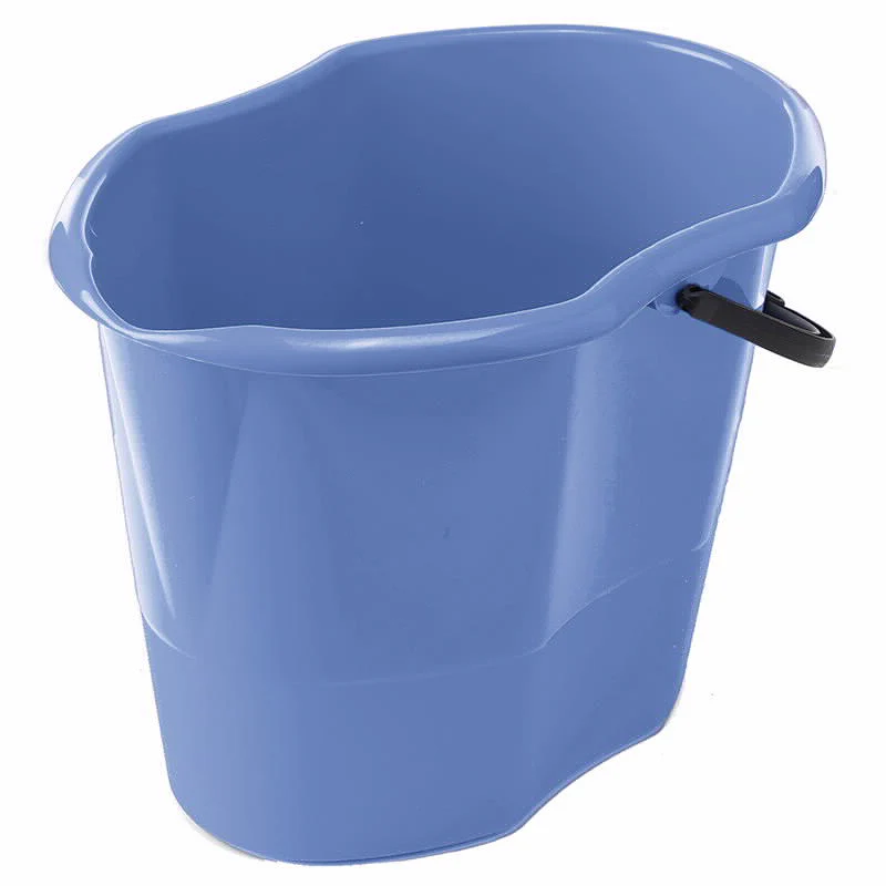 דלי שטיפה 15ליטר אובלי פסטל
