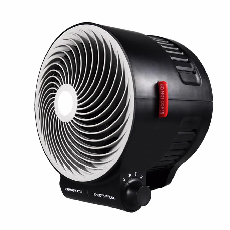 מפזר חום VORTEX מעוצב 2000W שחור דגם VH-2000 - Image 3