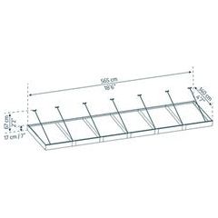 גגון Sophia XL אפור-לבן אופל 1.4X5.7 מטר מבית פלרם - Image 3