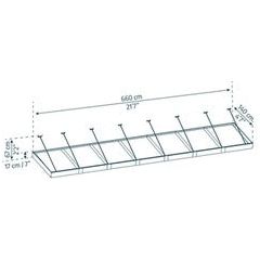 גגון Sophia XL אפור-לבן אופל 1.4X6.6 מטר מבית פלרם - Image 3
