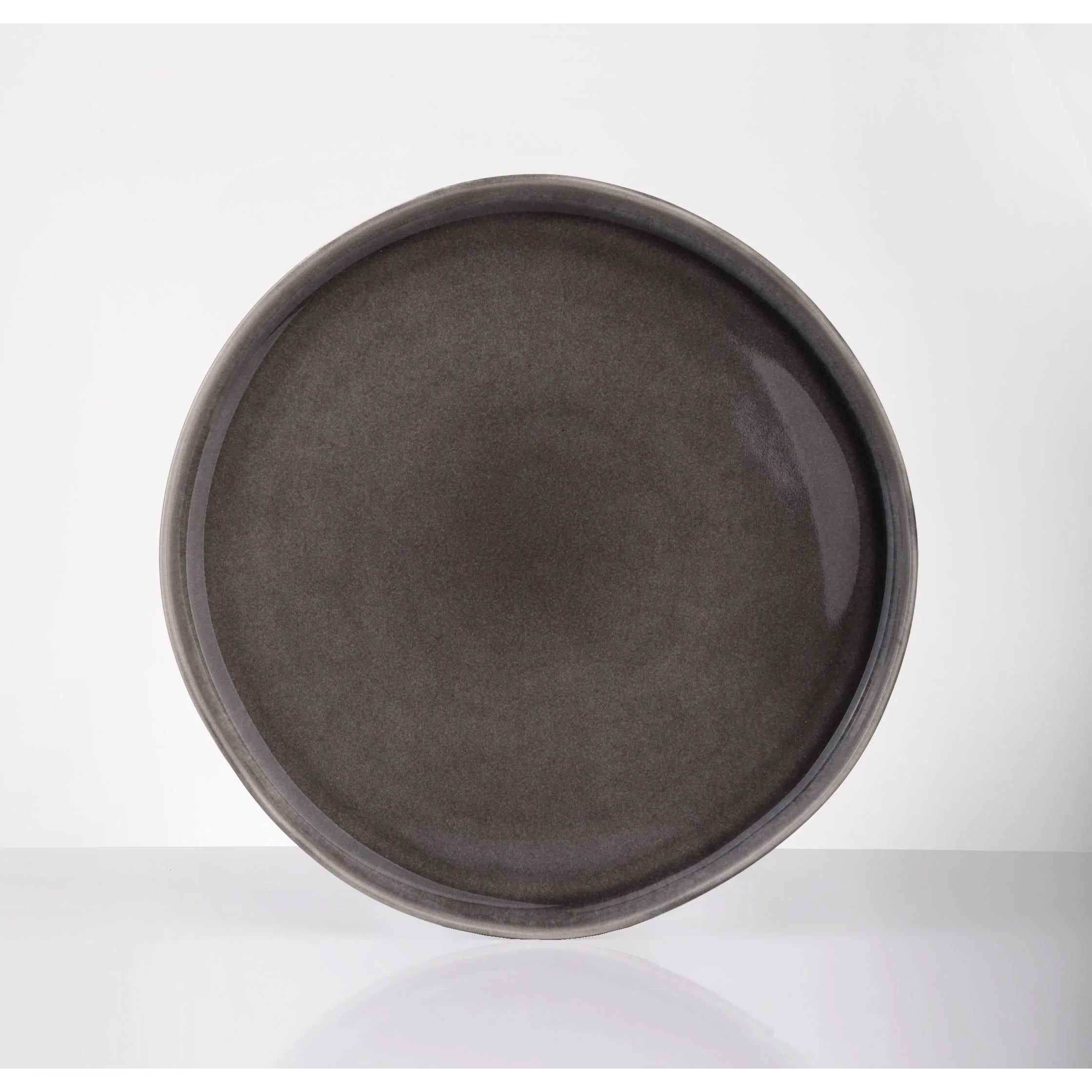 צלחת מנה ראשונה 22.4 סמ אפור Stoneware