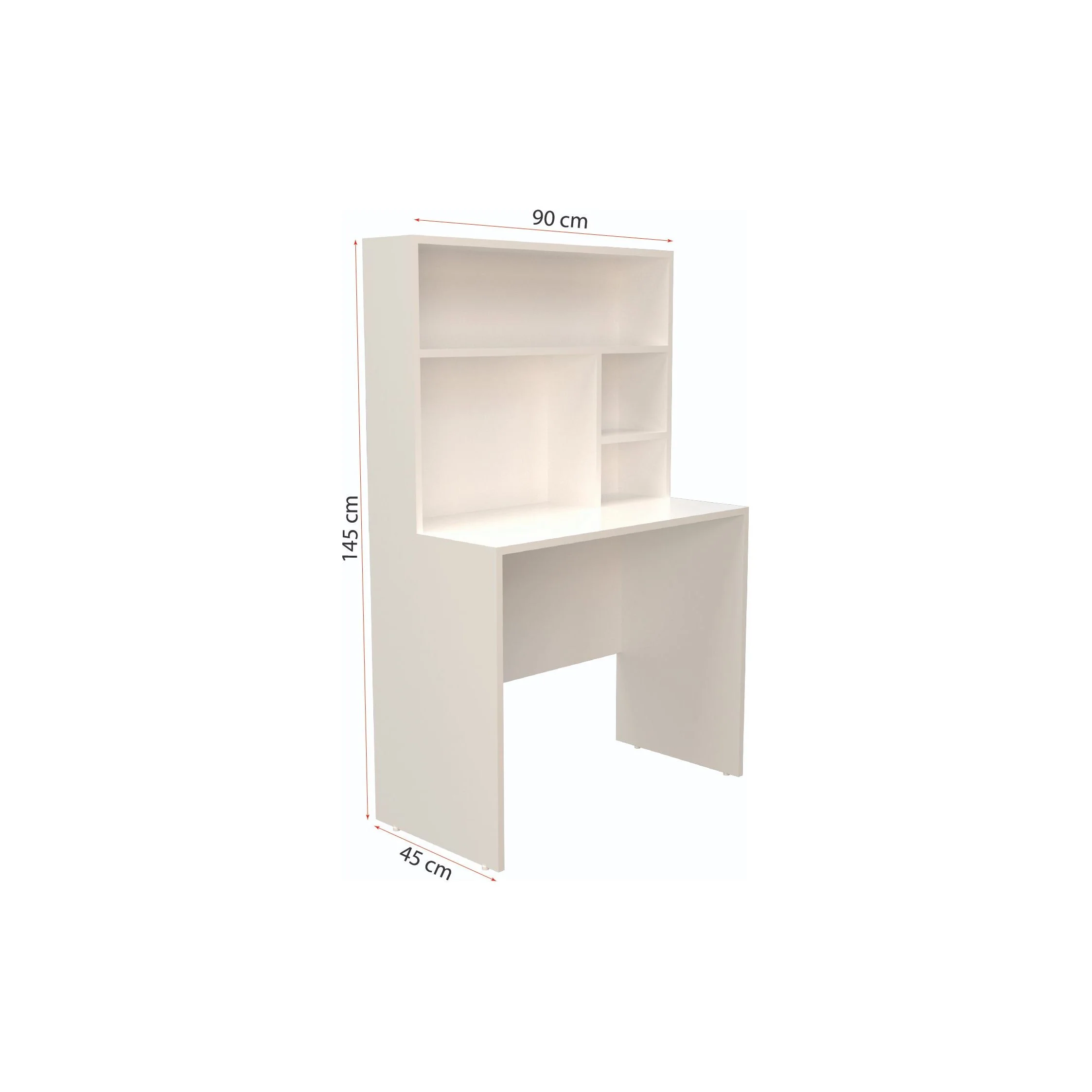 שולחן מחשב כולל ספריה דגם 6040 אוריאן - Image 3