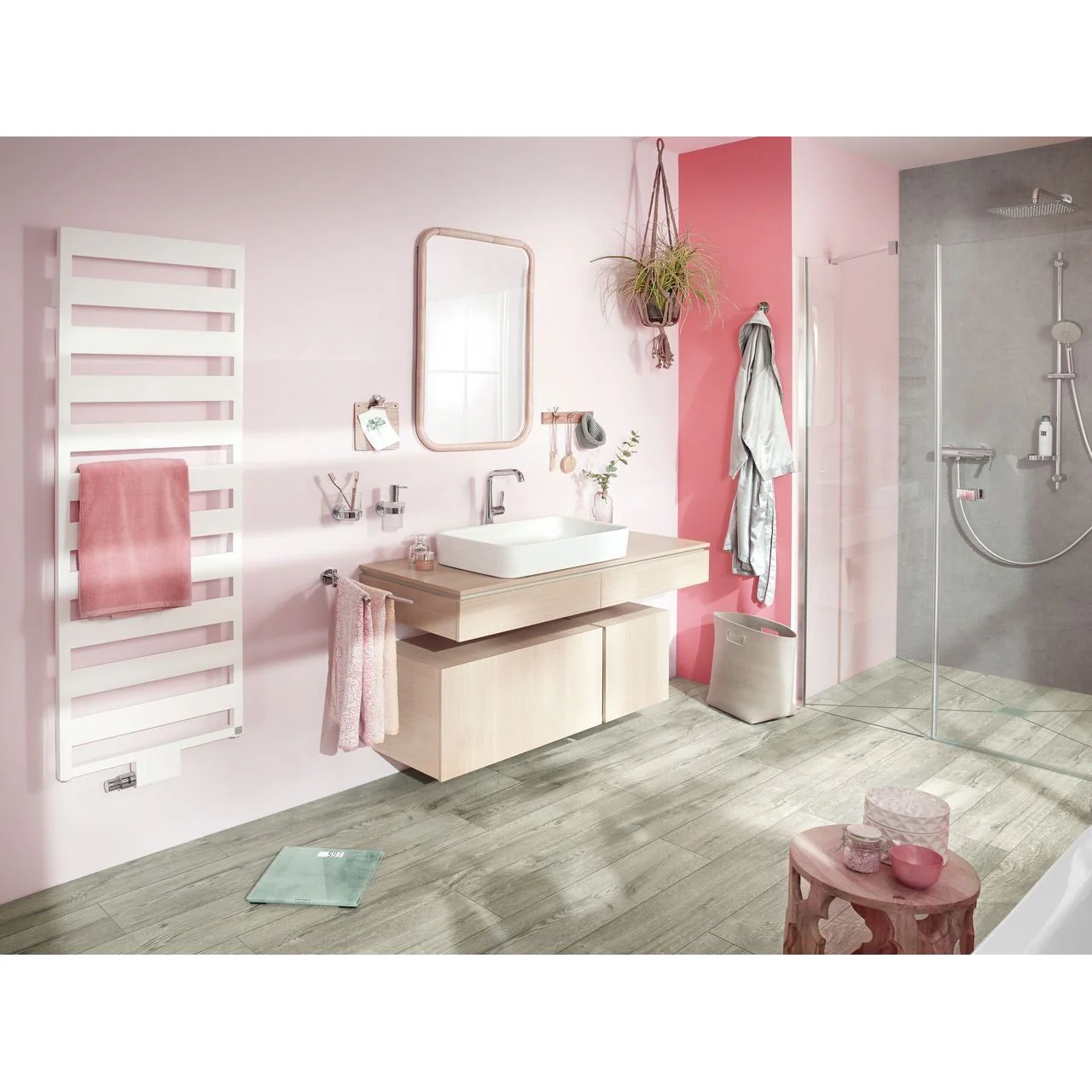 משקל אדם יוקרתי דמוי בטון דגם Style Sense Compact 63882 מבית SOEHNLE אפור - Image 2