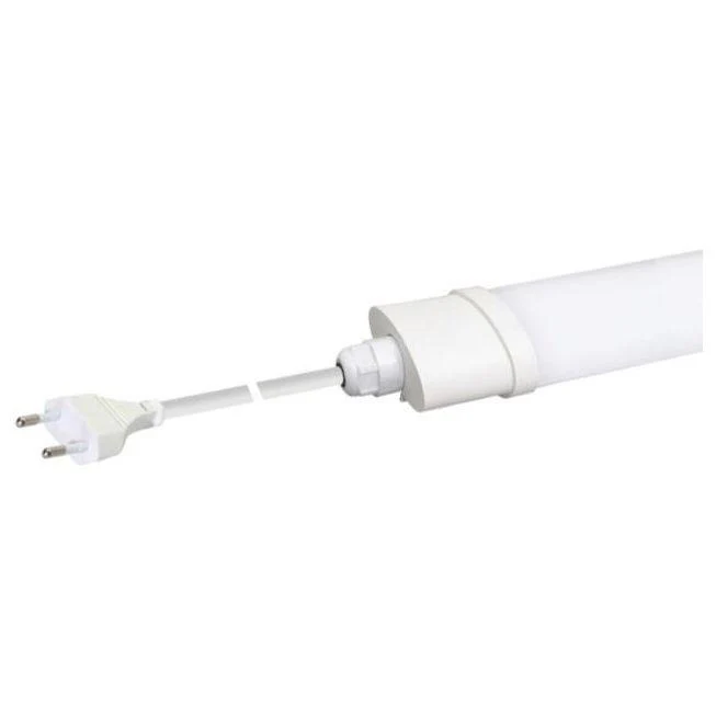 גוף תאורה LED 80W מוגן מים+כבל 2 מטר+שקע 6500K IP65