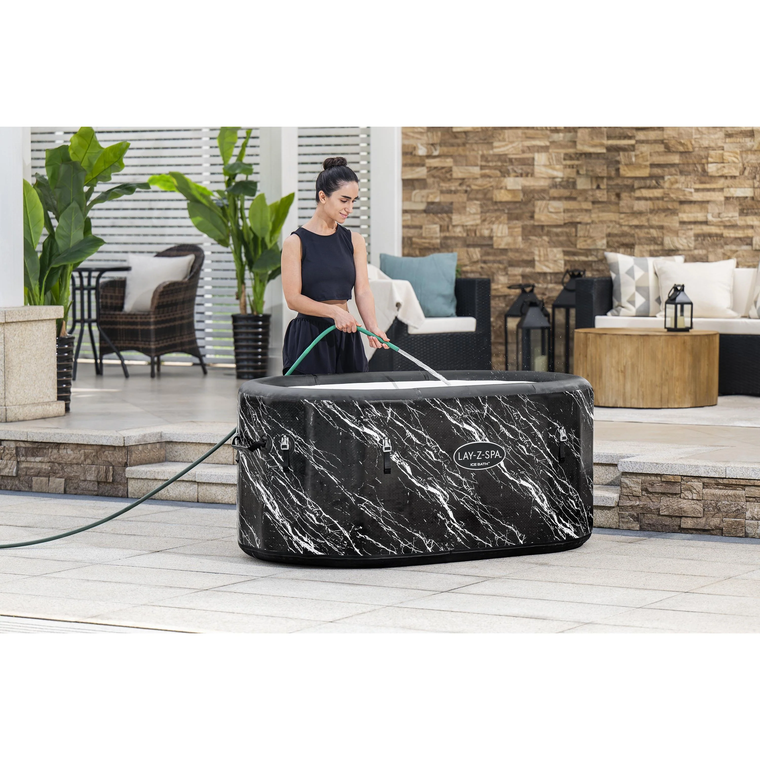 אמבטיית קרח מתנפחת 152X92X71 ס"מ כולל כיסוי, יבואן רשמי BESTWAY, דגם 6002Q - Image 7