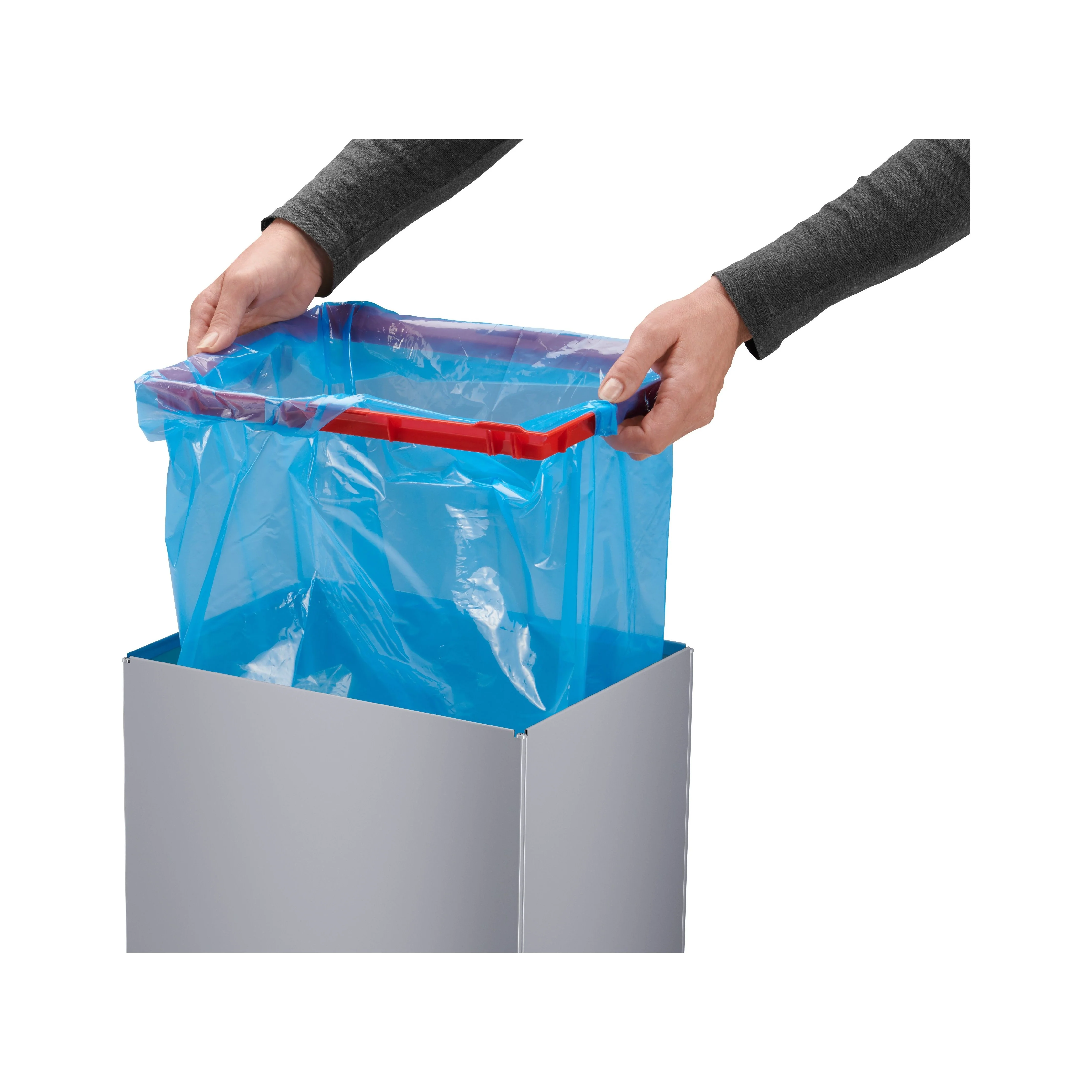 פח אשפה כסוף מלבני Big-Box XL - Image 2