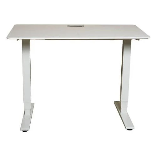 שולחן עבודה פנאומטי רוחב 120 ס"מ דגם Sit Stand Table מבית Keisar לבן - Image 2