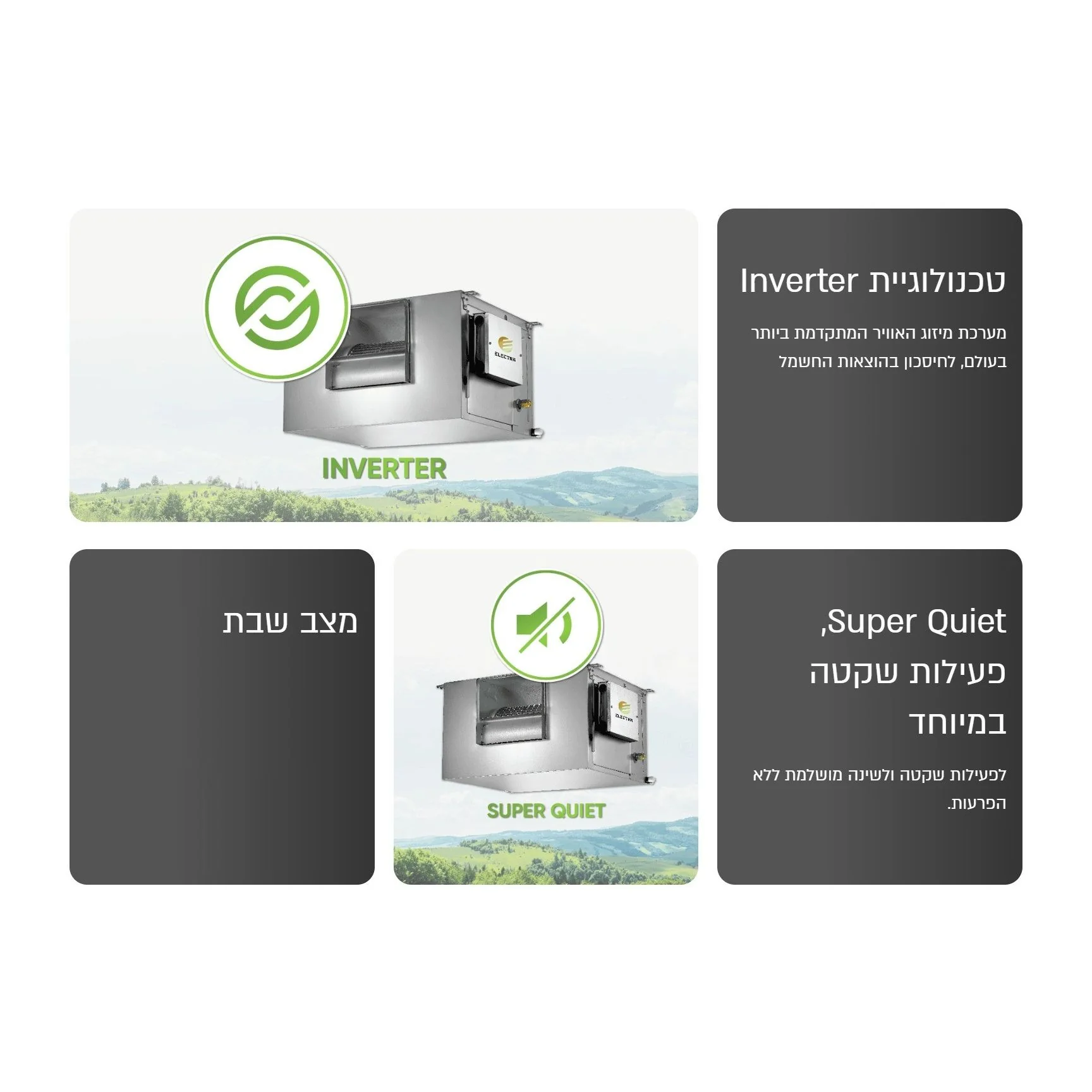 מזגן מיני מרכזי אלקטרה Electra EMD A SQ INVERTER 45T - Image 5