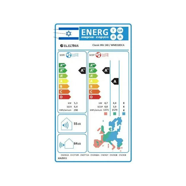 מזגן עילי אלקטרה דגם ELECTRA CLASSIC INVERTER 240 - Image 4