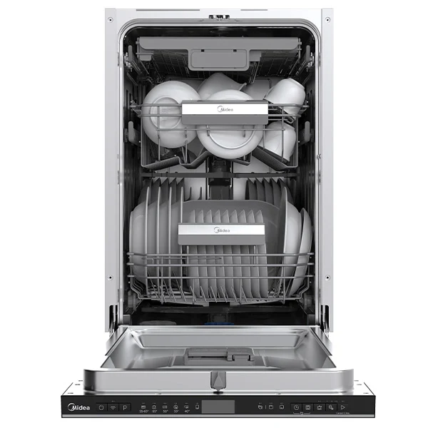 מדיח צר אינטגרלי 10 מערכות כלים WQP8-W7704M של מידאה - Image 2