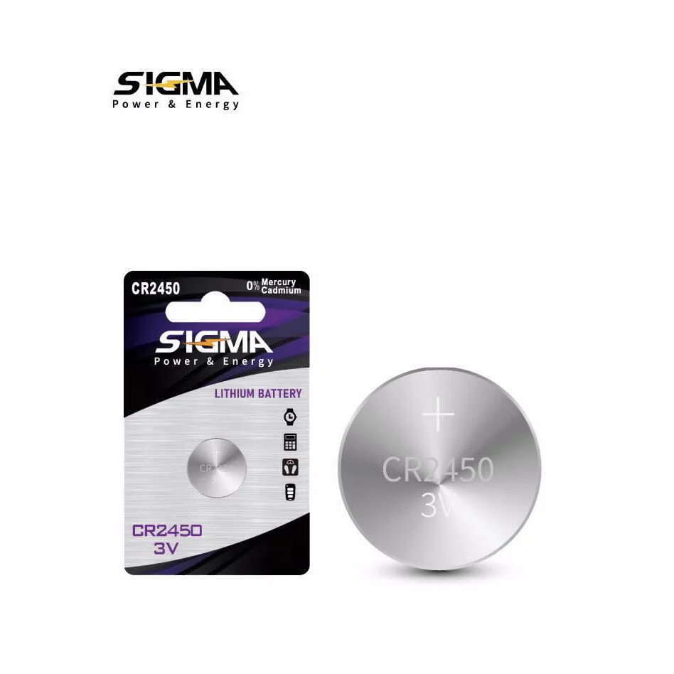 סוללת כפתור ליתיום SIGMA CR2450 3V