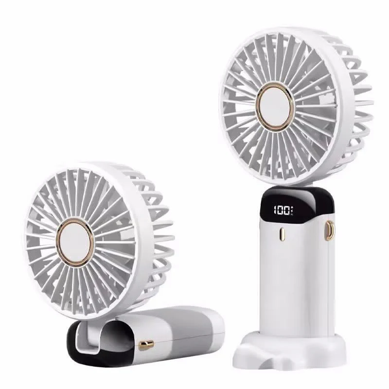 מאוורר נישא ונייד לבן נטען USB דגם K5 של SYENERGY - Image 2