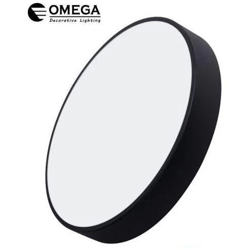 ג. תאורה צמוד תקרה VEGAS קוטר 80 סמ 100W שחור  CCT