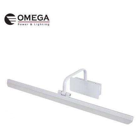 גוף תאורה לאמבטיה צמוד קיר מתכוונן
 58cm IP44 BRIDGE לבן 4000K/3000K CCT 12W