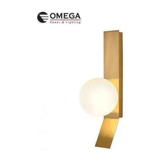 גוף תאורה צמוד קיר ORO, אור חם,10W, זהב פליז IP20