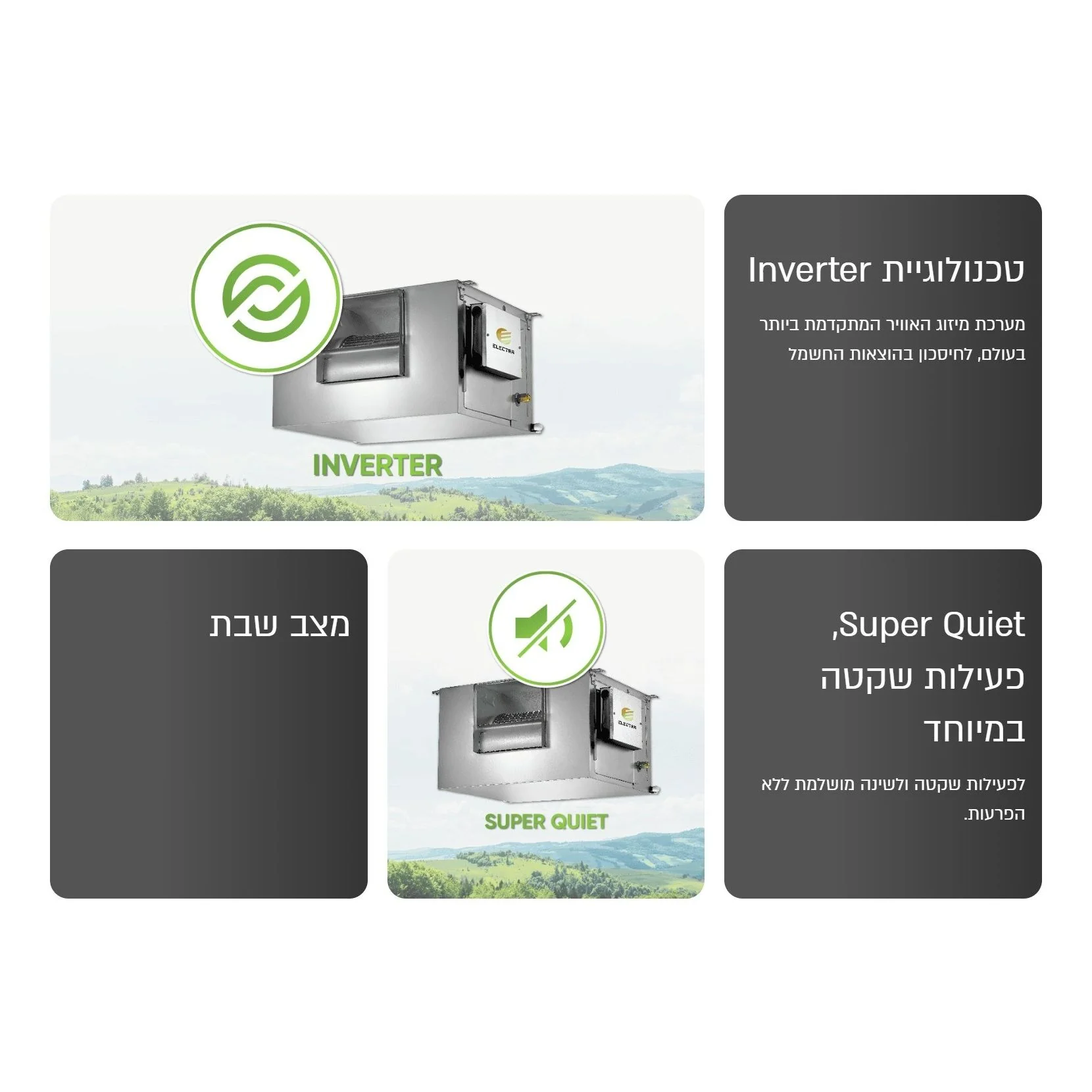 מזגן מיני מרכזי אלקטרה Electra EMD A SQ INVERTER 65T - Image 4