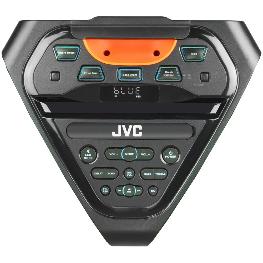 בידורית משולש ומיקרופון אלחוטי 4X"8 דגם XS-N5244PB של JVC - Image 4