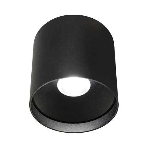 גוף תאורה צמוד תקרה צילינדר שחור LISA 12W אור ניטרלי