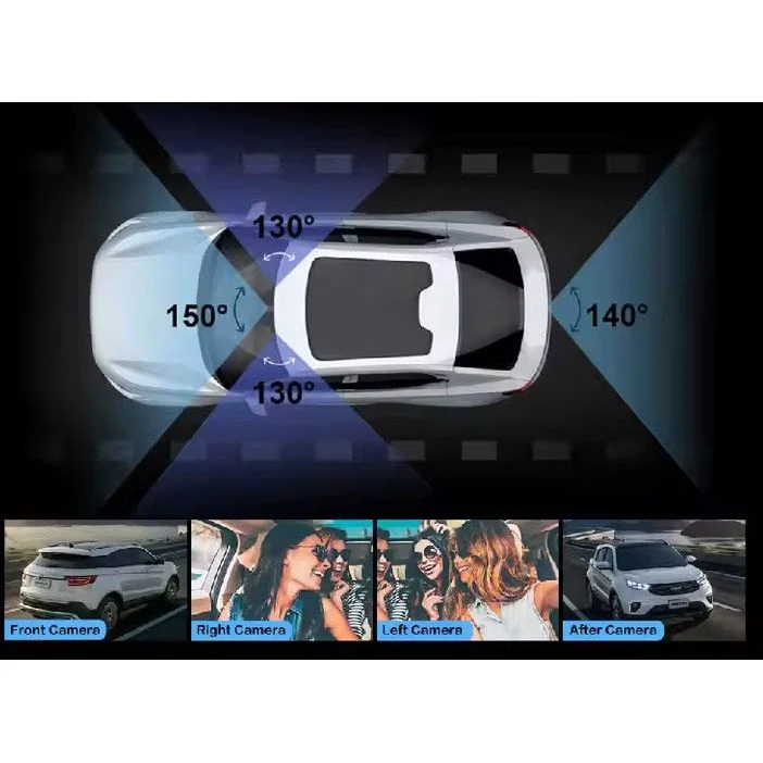 מצלמת דרך EYE PRO לרכב 360 עם 4 עדשות לכיסוי מלא כולל צילום בחניה והקלטה בתנועה - Image 3