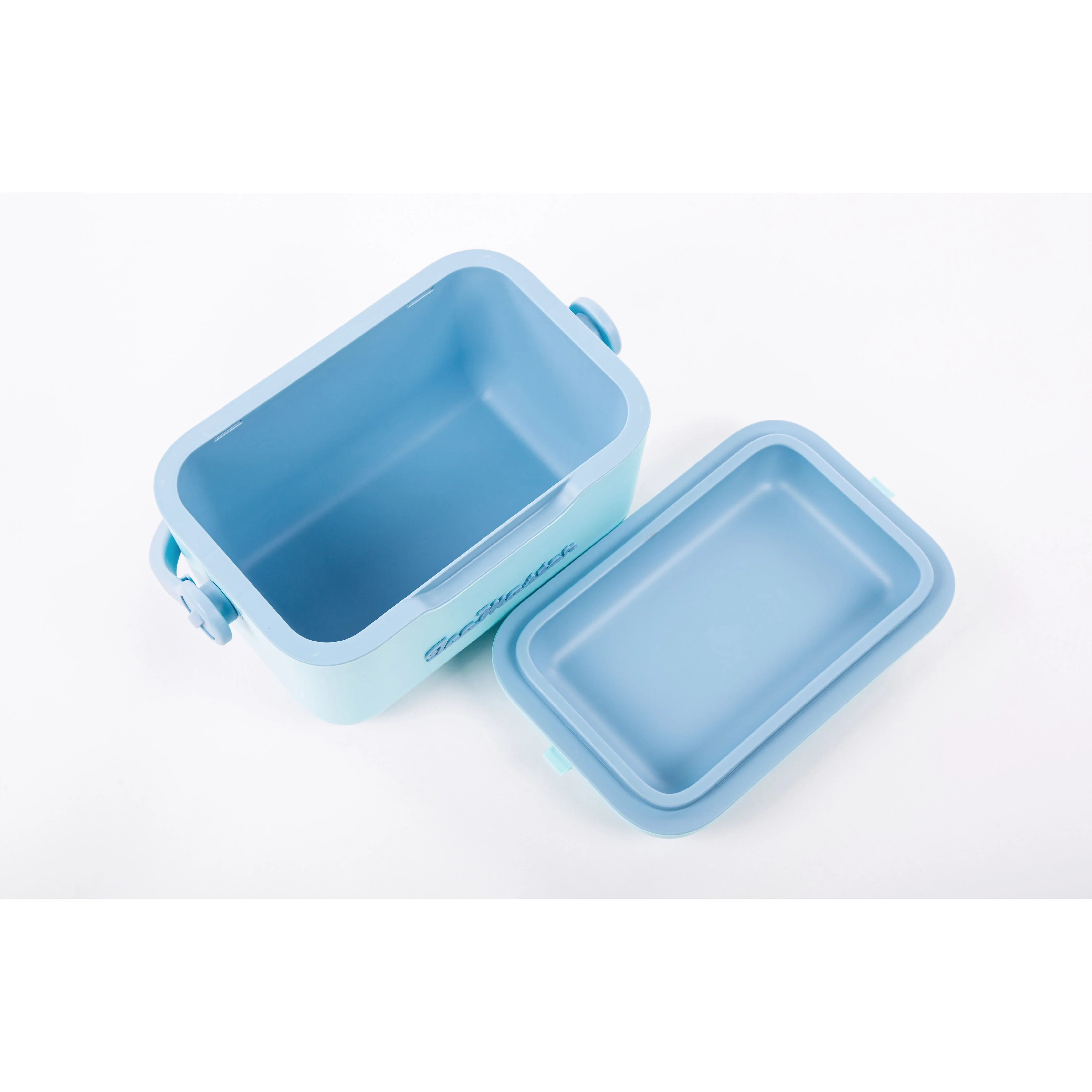 צידנית 6 ליטר ידית ורצועת נשיאה תכלת - Image 3